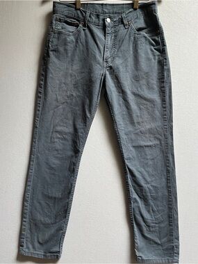 Levis 511 Slim Fit Jeans Charcoal Gray Slate Dark Wash Denim Pants Men W33